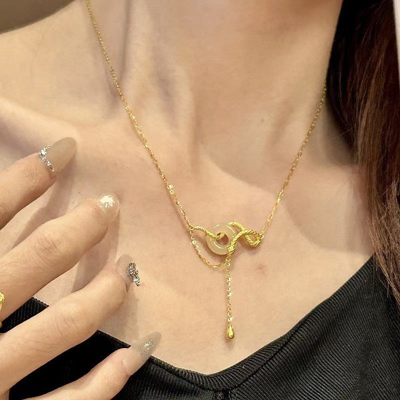 Wholesale S925 Sterling Silver Snake Round Bead Necklace