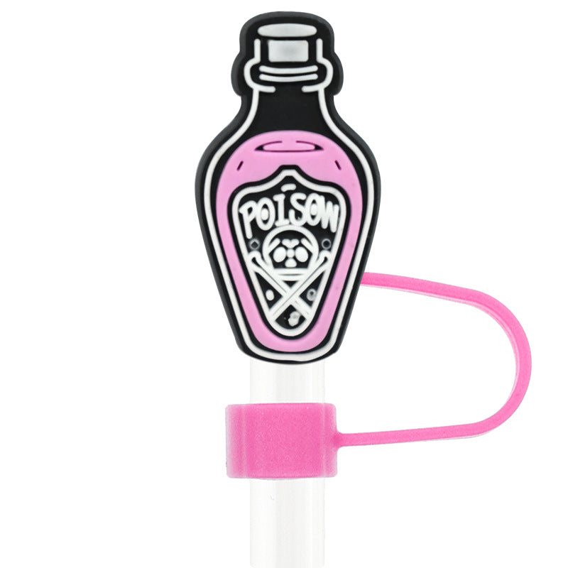 Wholesale Random 100pcs     10mm PVC Soft Straw Tube Cap