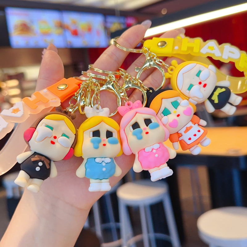 Wholesale Cute cartoon silicone keychain