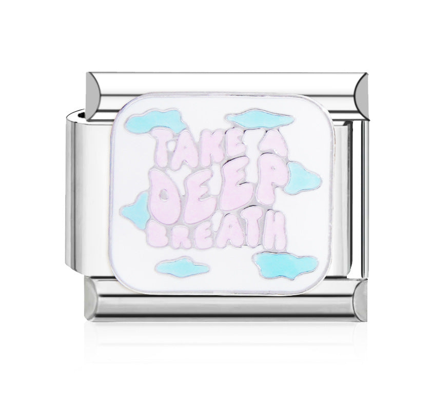 Wholesale Italian Charm Bracelet 9mm DIY Splicing Cute Creative Stainless Steel Composable Bracelet