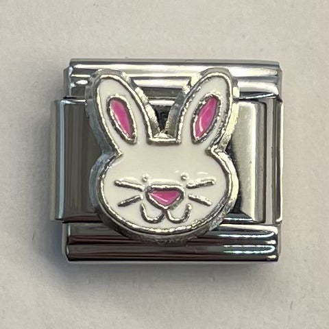 Wholesale Lovely Rabbit Heart Design DIY Italian Module Bracelet Stainless Steel Electroplated Jewelry Accessory