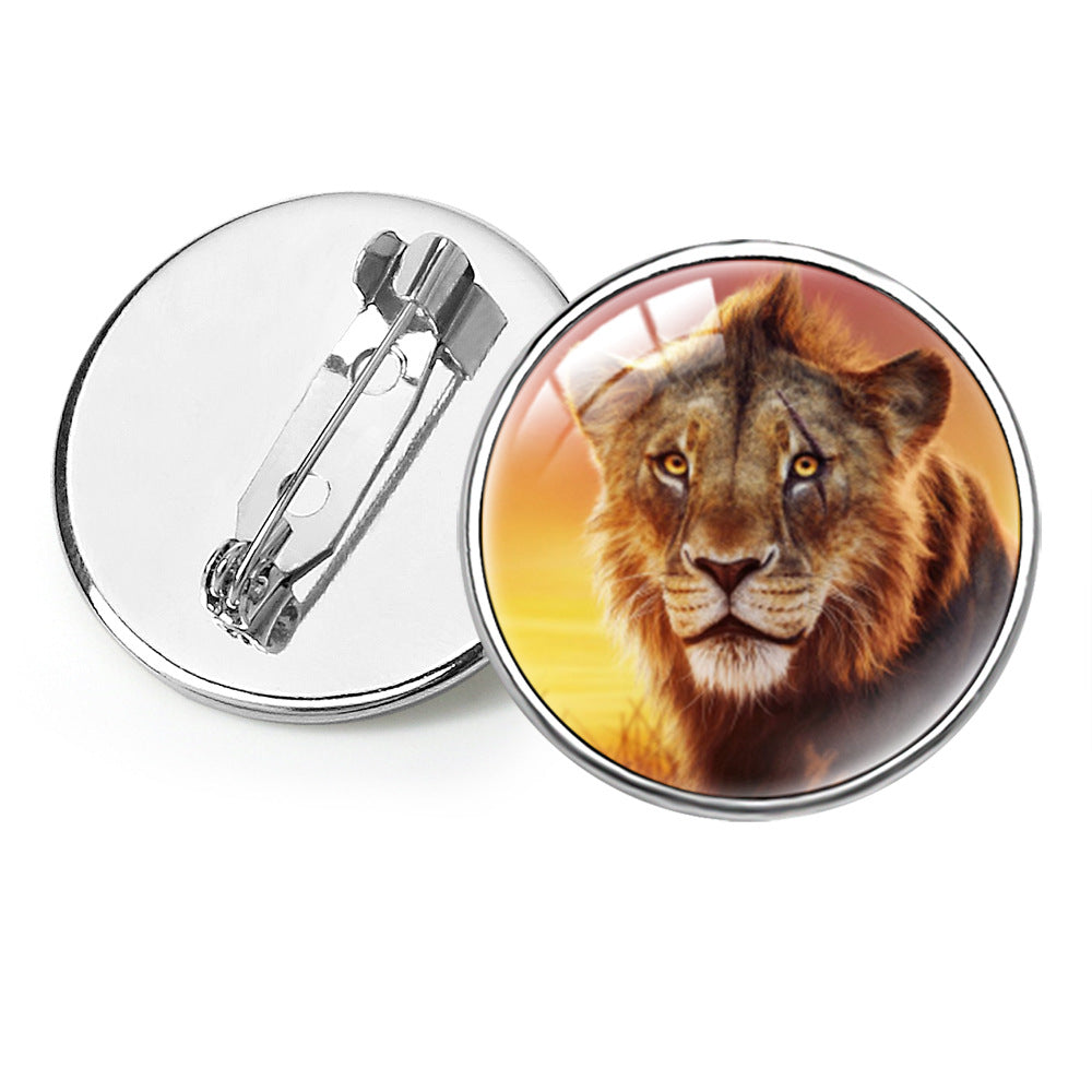 Wholesale  Animal Animation Peripheral Lion King Gem Brooch