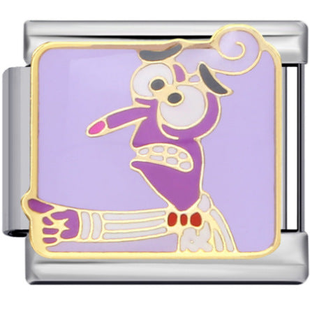 Wholesale Italian Charm Bracelet 9mm DIY  Hairpin Husky  Creative Stainless Steel Composable Bracelet