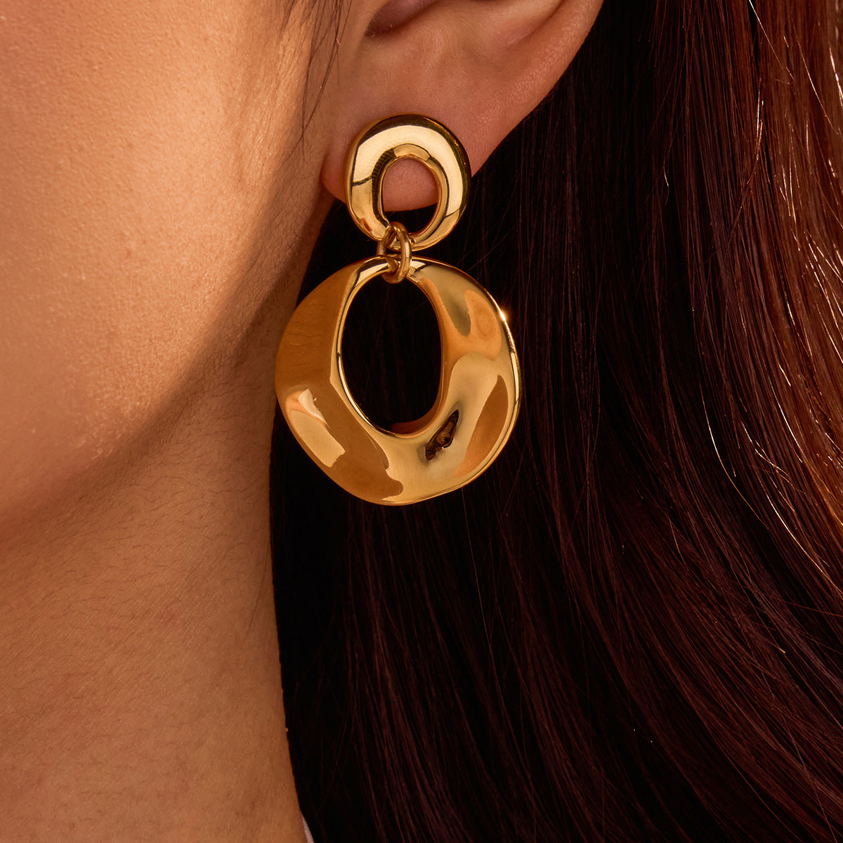 Wholesale  Geometric Earrings Stainless Steel Earrings