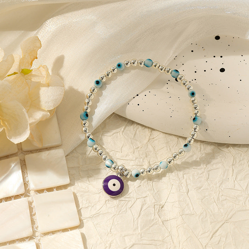 Wholesale Bohemian devil eye irregular bracelet