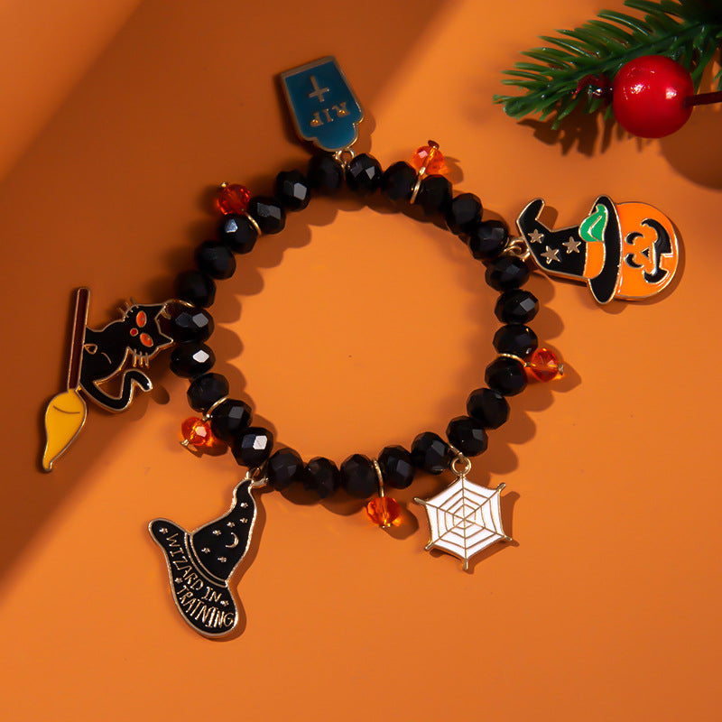 Wholesale  Funny Ghost Pumpkin Bracelet Alloy Electroplating Party Jewelry