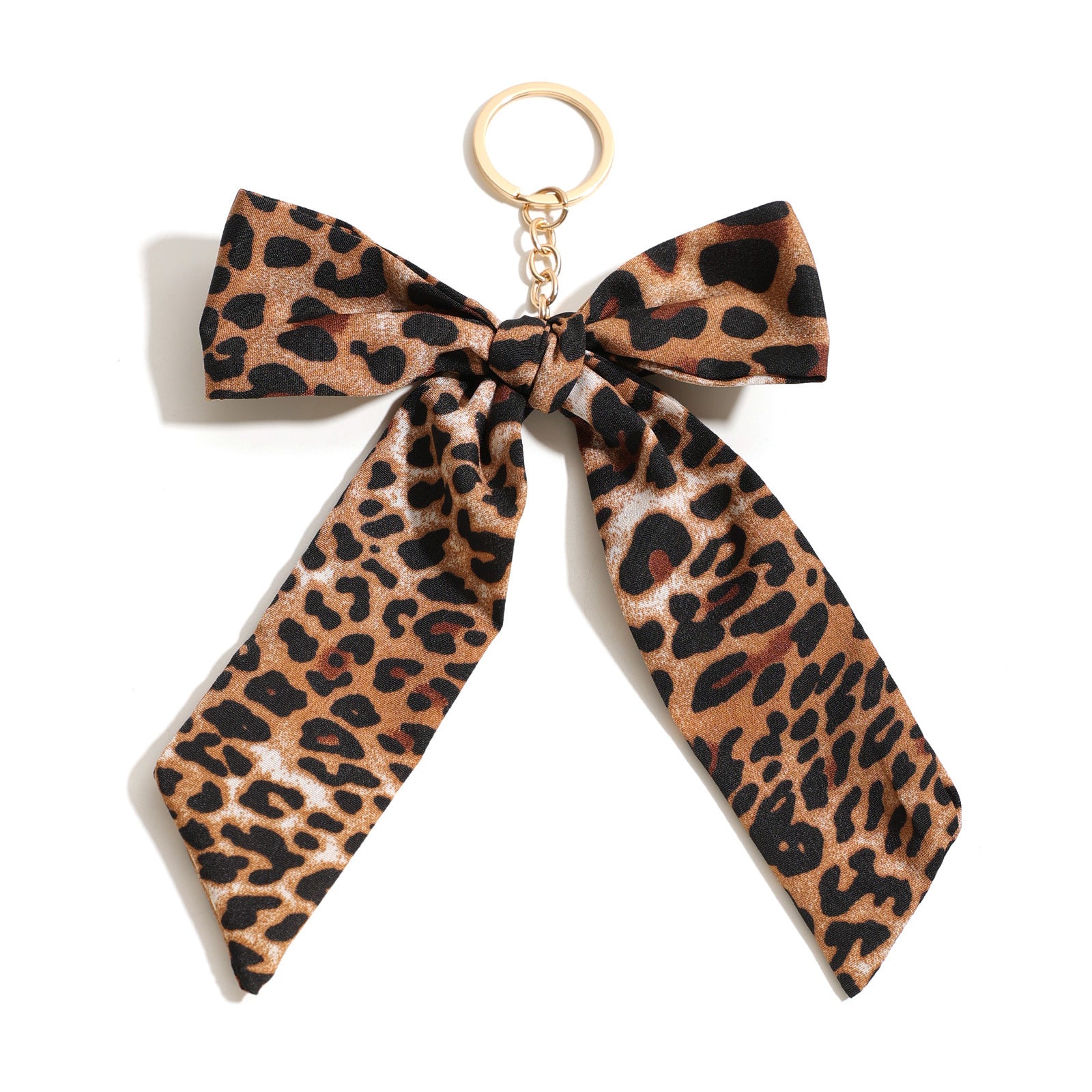 Wholesale Creative leopard print bow keychain pendant,  bag accessory,  car pendant,  creative key chain,  small gift