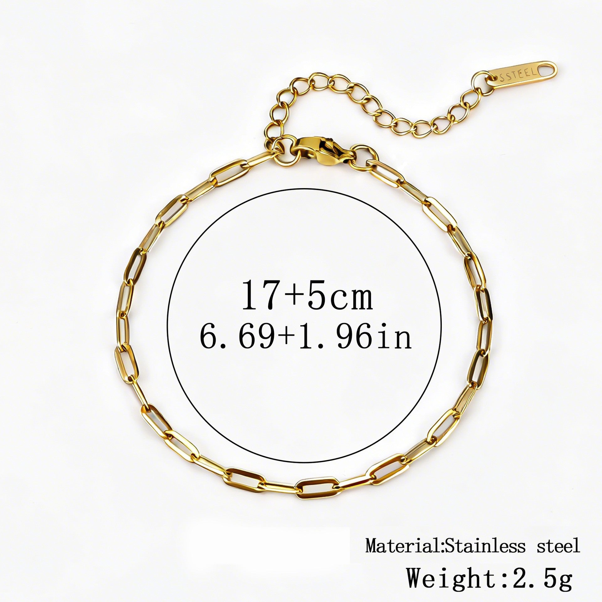 Wholesale Cross-Border Hot-Selling Stainless Steel Gold Bracelet for Women,  Plated with 18K Real Gold,  Fashionable and Versatile Bracelet,  Wholesale Titanium Steel Bracelet