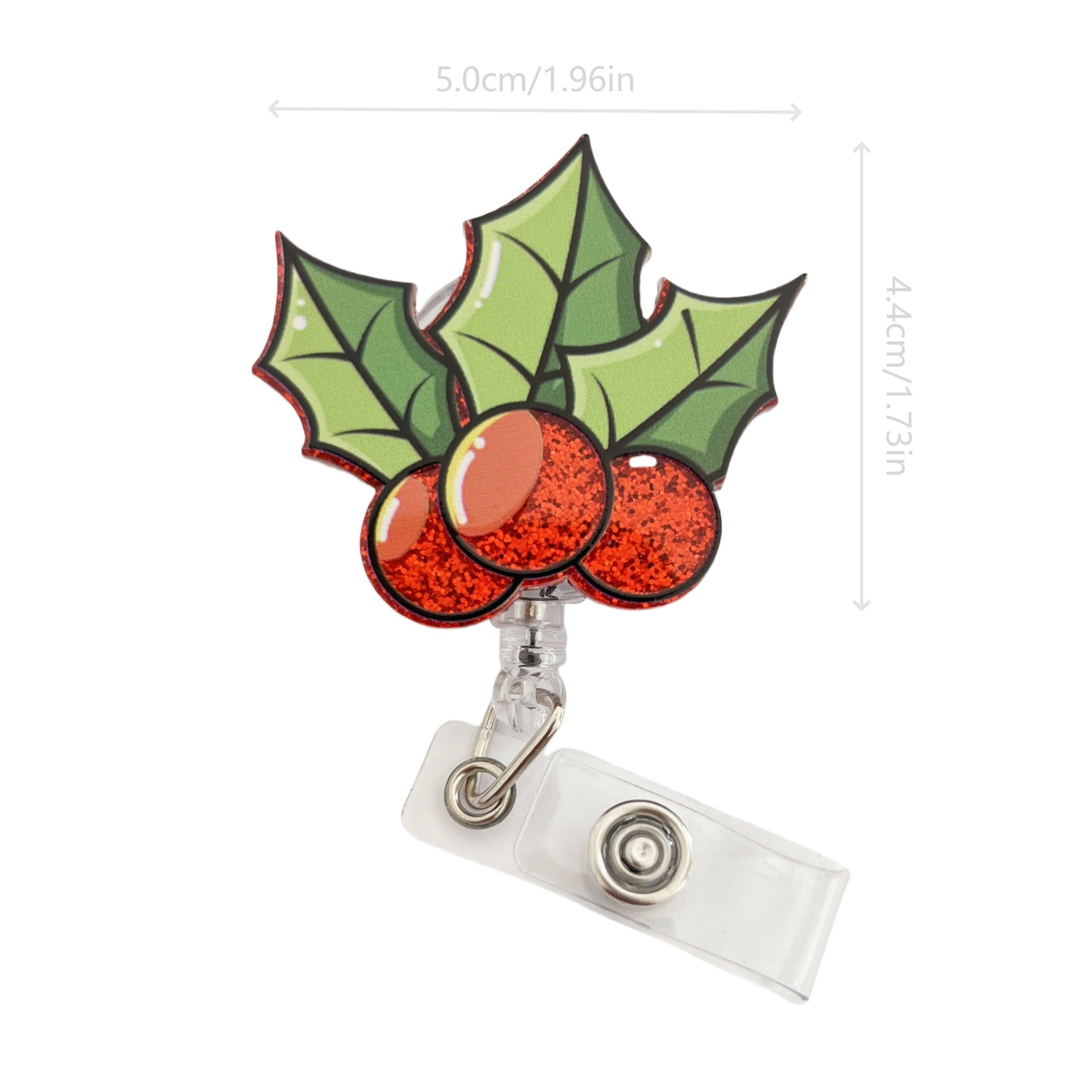 Wholesale  Christmas Tree Cartoon Badge Reels Keychains