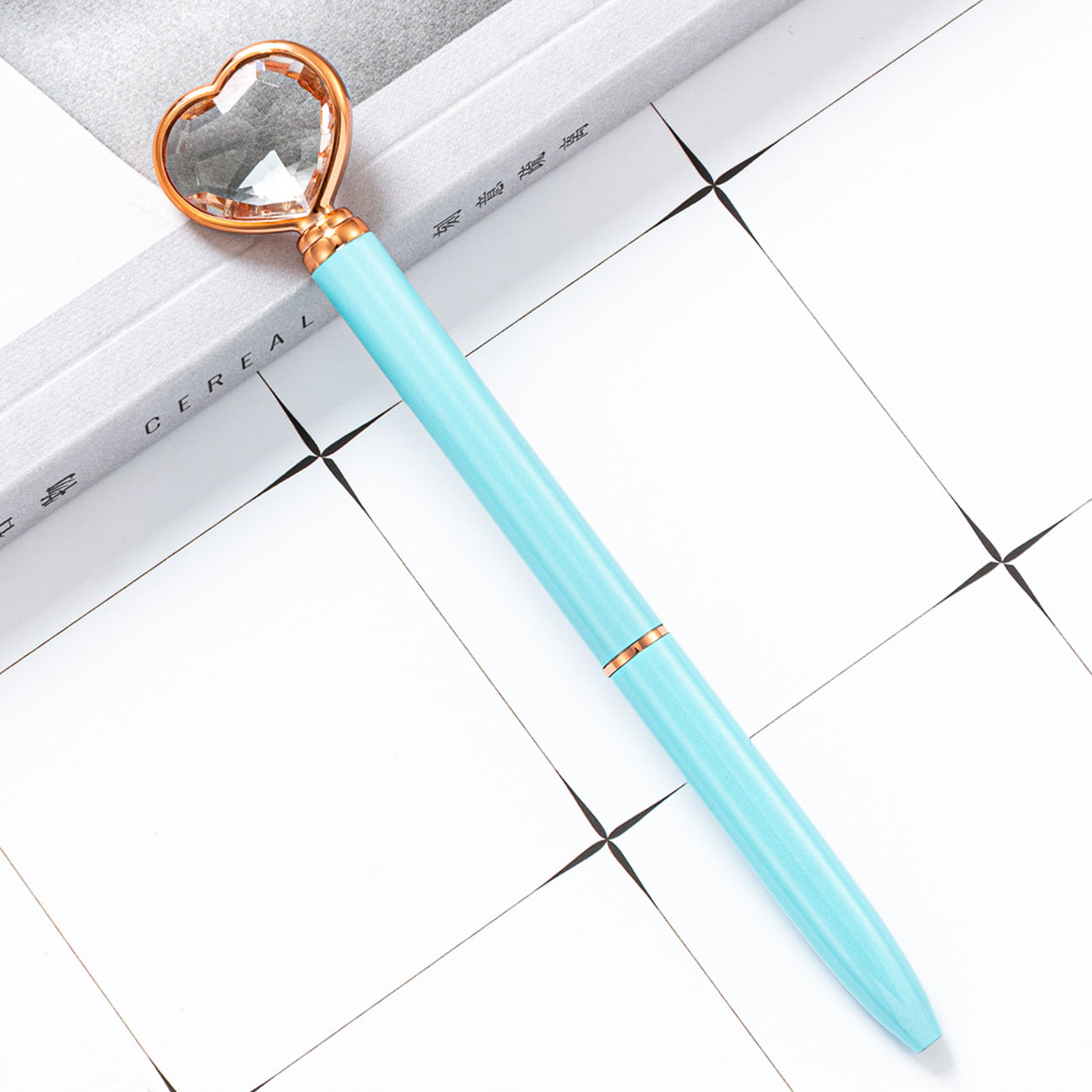 Wholesale Love Diamond Pen Heart Shaped Ballpoint Pen ACC-PN-HuaHao019