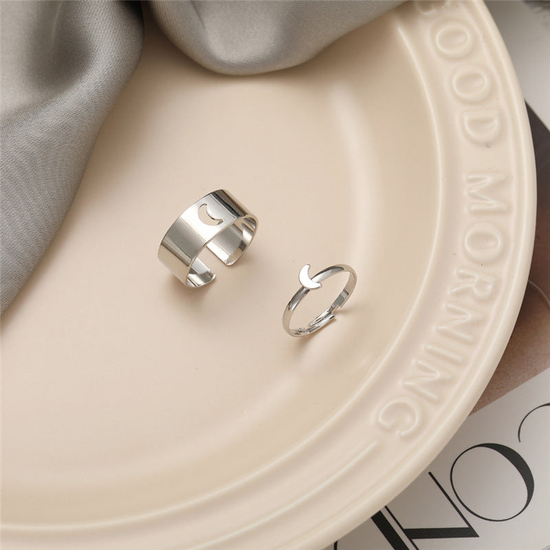 Wholesale 2PCS Two-piece adjustable butterfly ring set