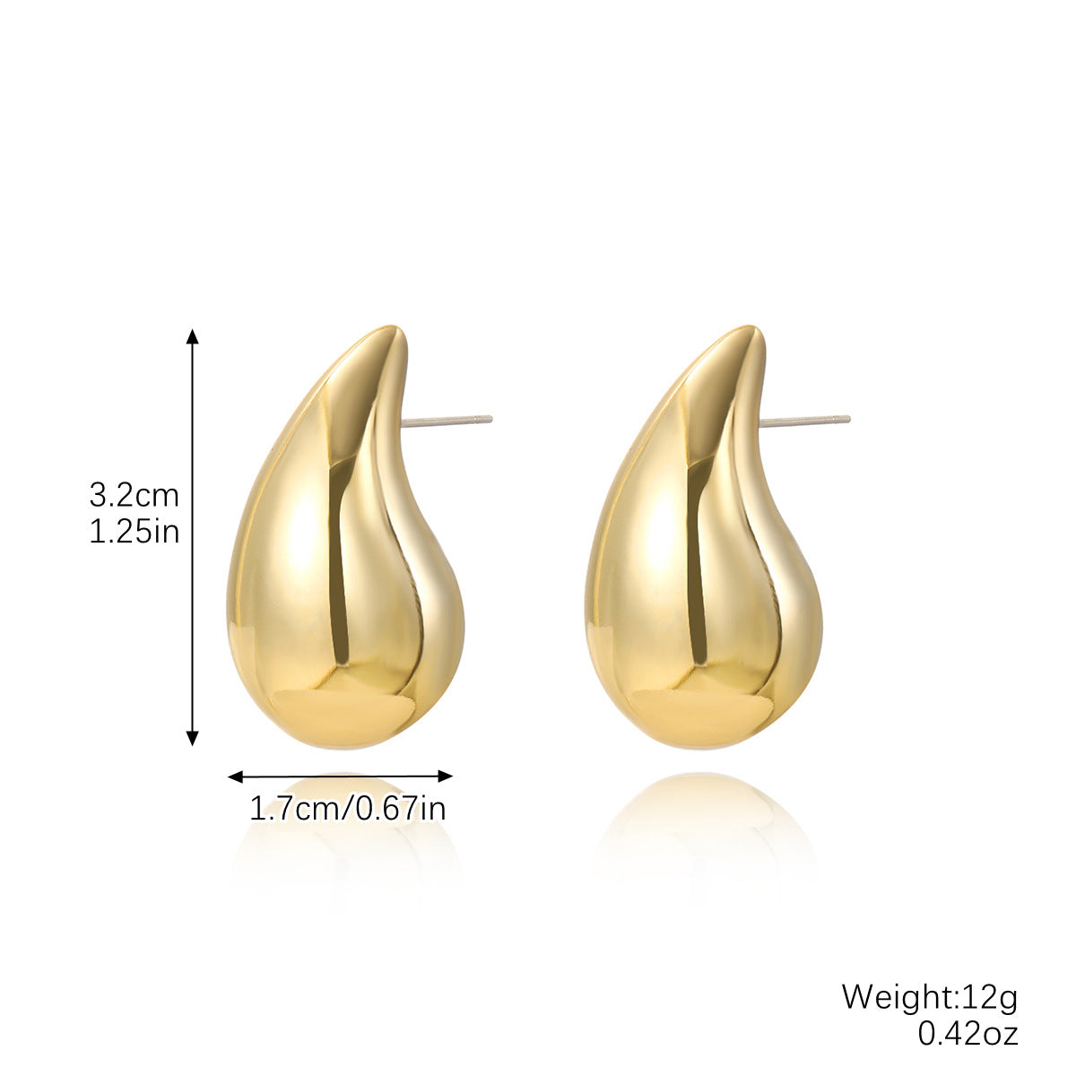 Wholesale  Cute Simple Plastic Drop Earrings Geometric Gloss Earrings