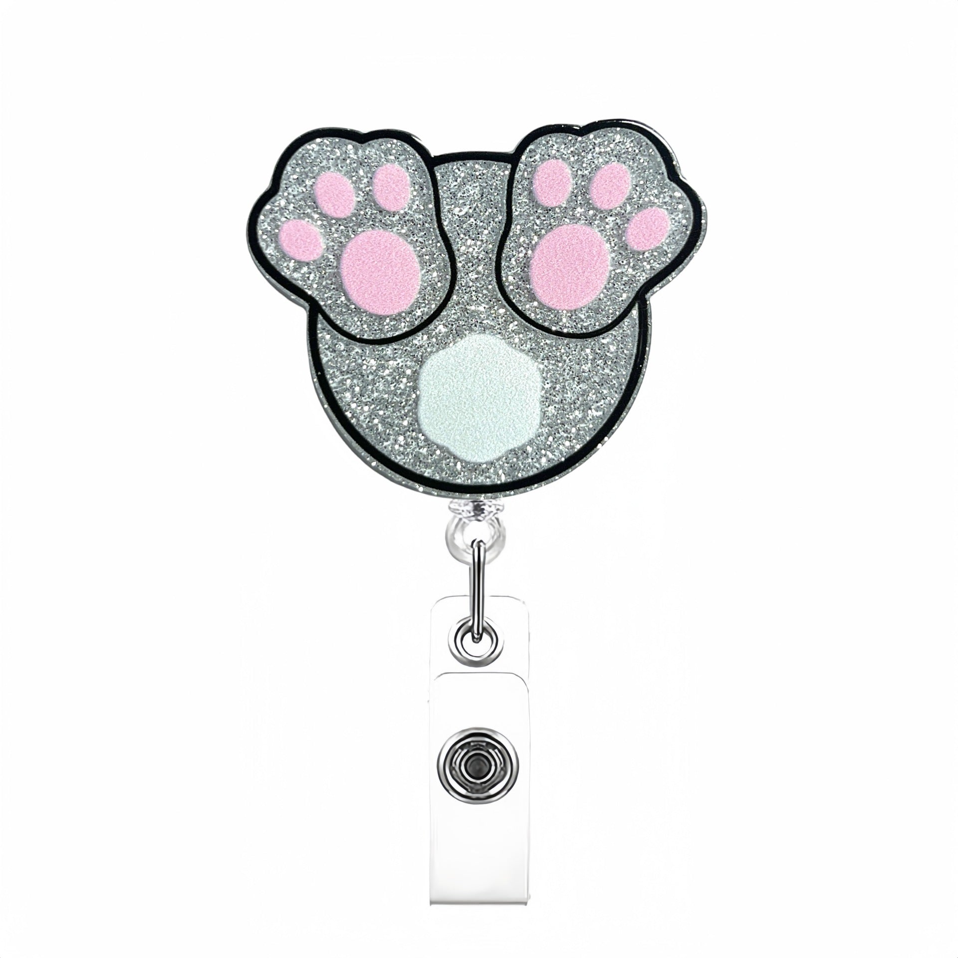 Wholesale Acrylic Badge Reel Keychain with Fun Pattern
