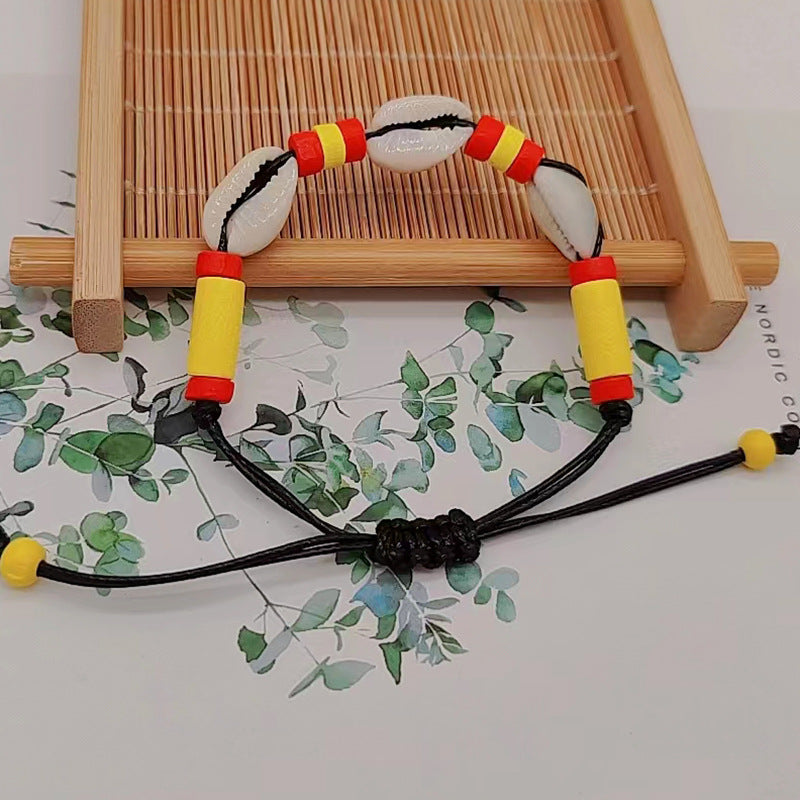 Wholesale Natural Shell Handwoven Shell Bracelet ACC-BT-Youl008