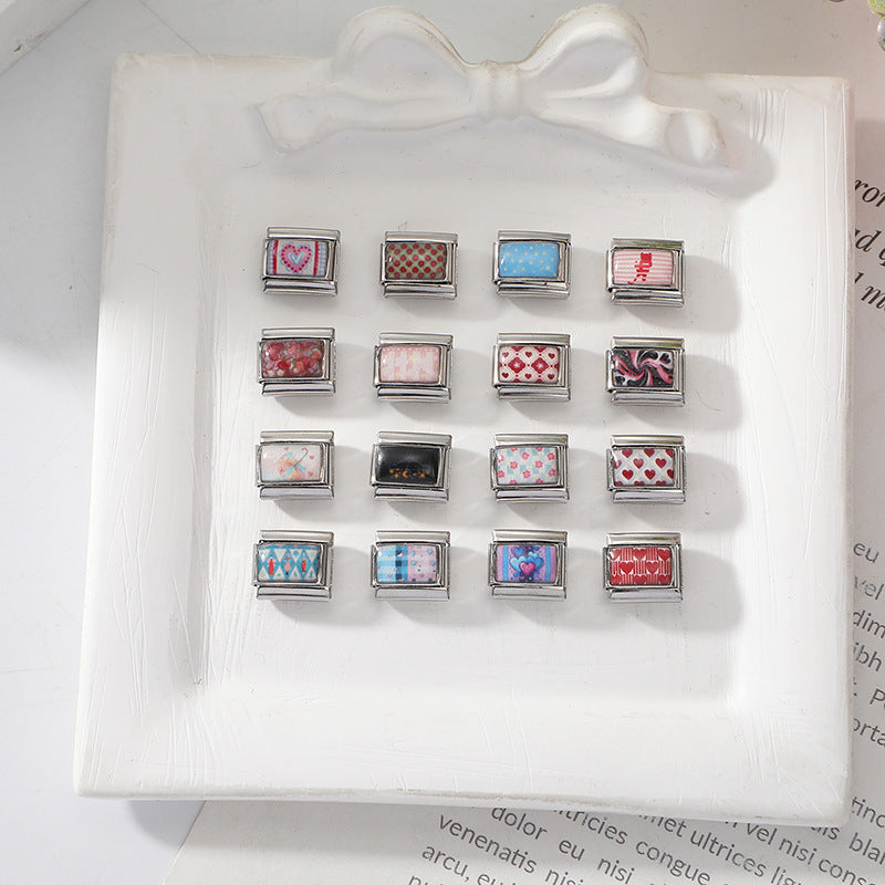 Wholesale DIY Bracelet Making Kit with Floral and Starry Sky Designs,  Stainless Steel,  Fashion Jewelry Accessory