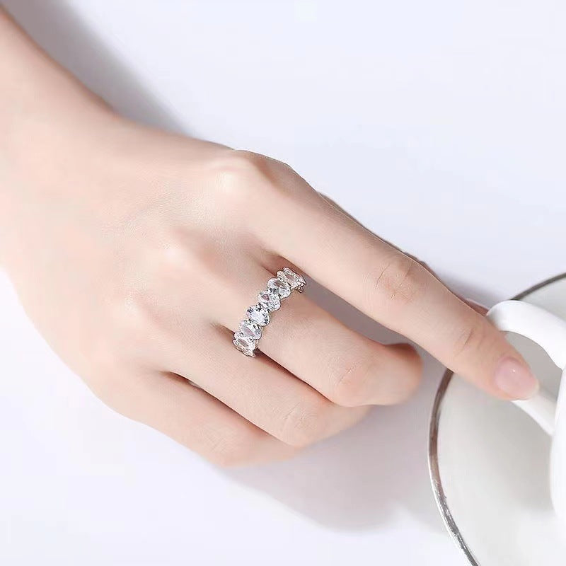 Wholesale Light Luxury Rhinestone Index Finger Ring