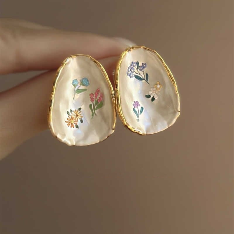 Wholesale Color Flower Earrings