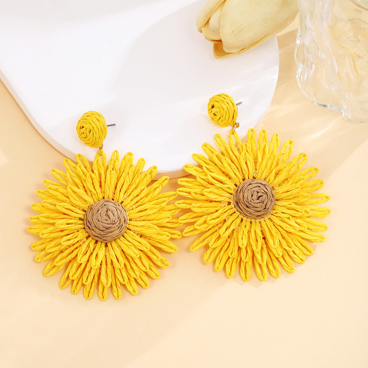 Wholesale  holiday style color flower earrings