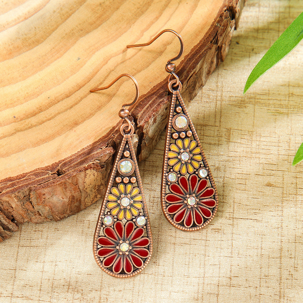 Wholesale Bohemian Tassel Earrings,  Handmade Beaded Alloy Earrings for Seaside Vacations,  Trendy Jewelry Accessory