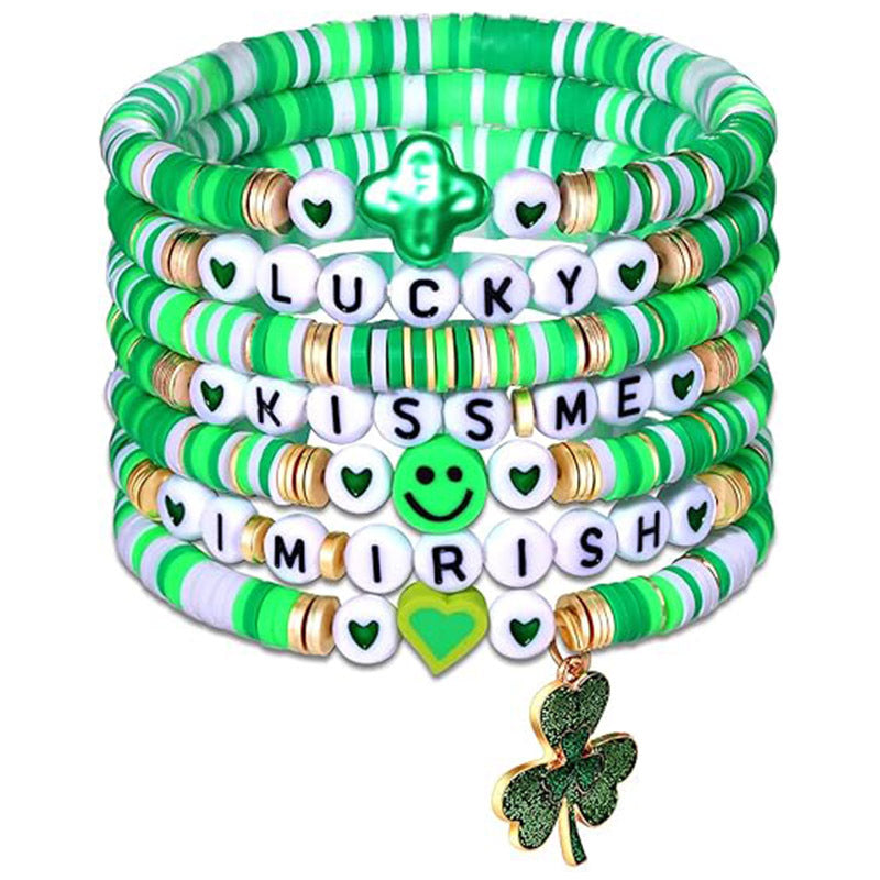 Wholesale Easter Colorful Soft Ceramic Bracelet Set