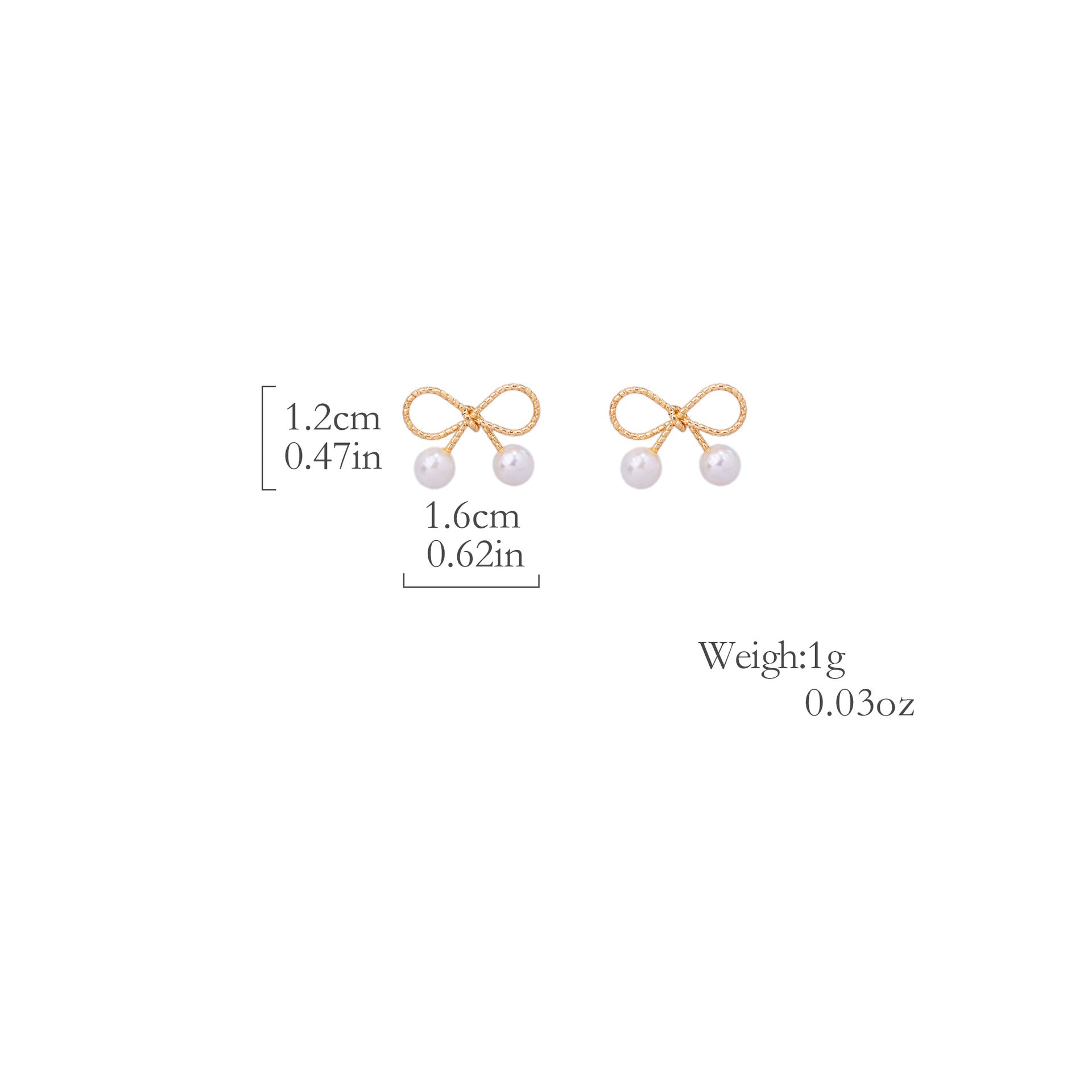 Wholesale  Bow Pearl Earrings