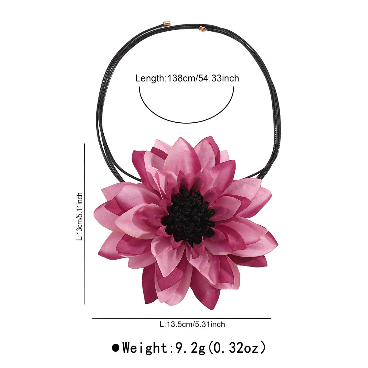 Wholesale Exaggerated Multi-Layered Colorfulful Flowers Casual Style Necklace