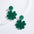 Wholesale Cross St. Patrick's Day Shamrock Acrylic Earrings