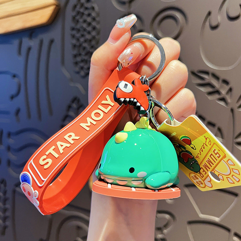 Wholesale Cartoon Dinosaur PVC Soft Keychain ACC-KC-HangLi003