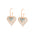 Wholesale Love Blue Crystal Multi-layer Earrings