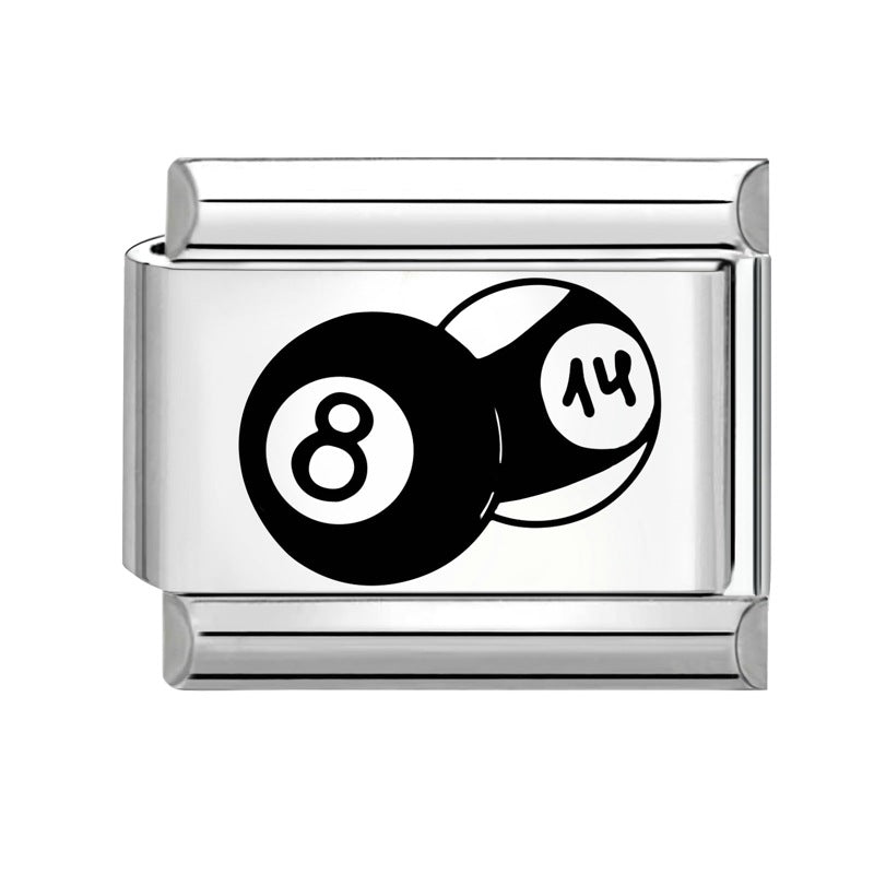 Wholesale 9mm Italian Charm Starter Bracelets DIY Heart Series Stainless Steel Composable Bracelet