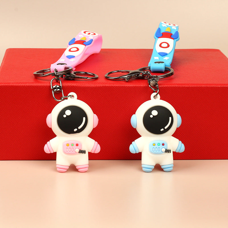 Wholesale Cartoon Silicone Astronaut Cute Keychains ACC-KC-HongAo001