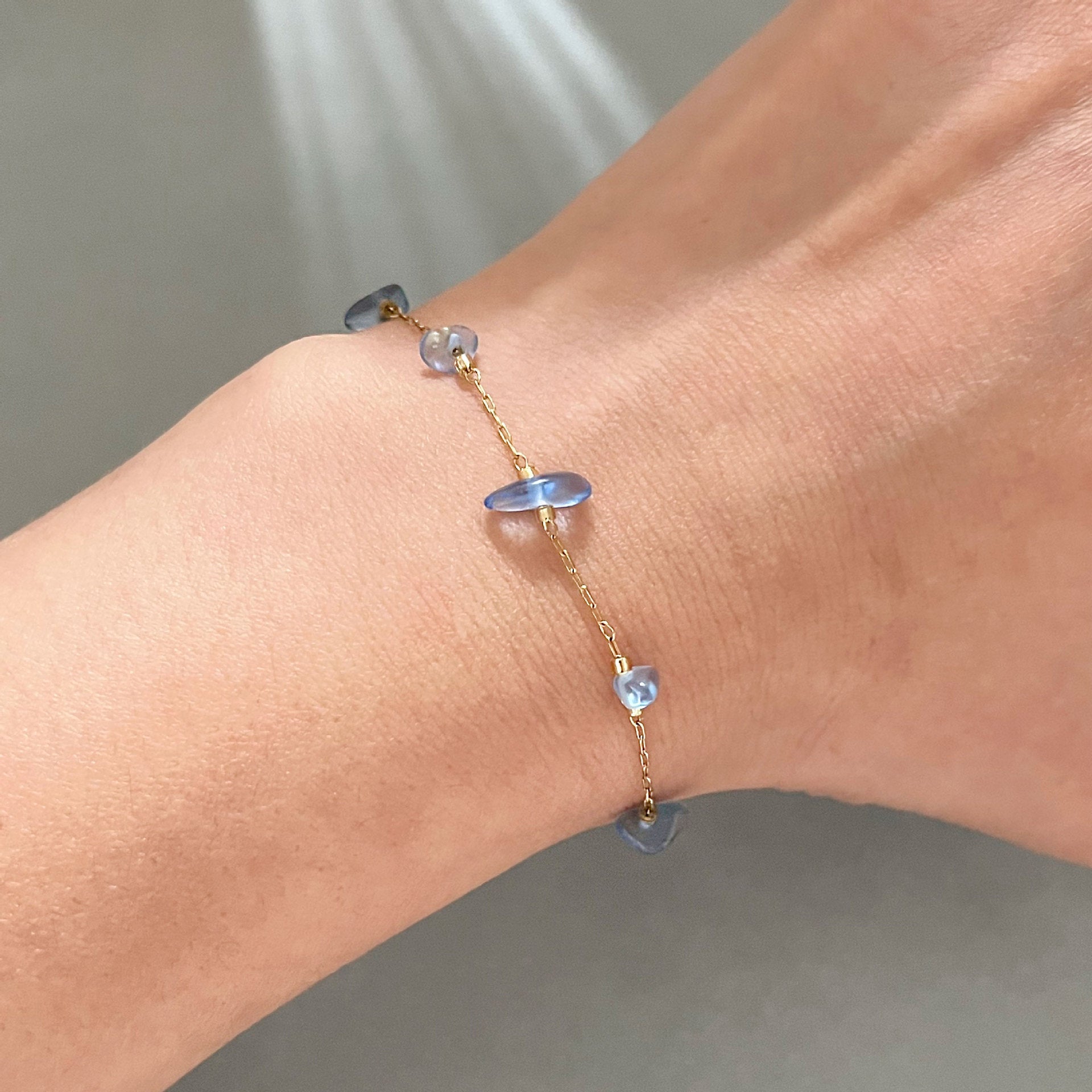 Wholesale Colorful Natural Gravel Beaded Bracelet