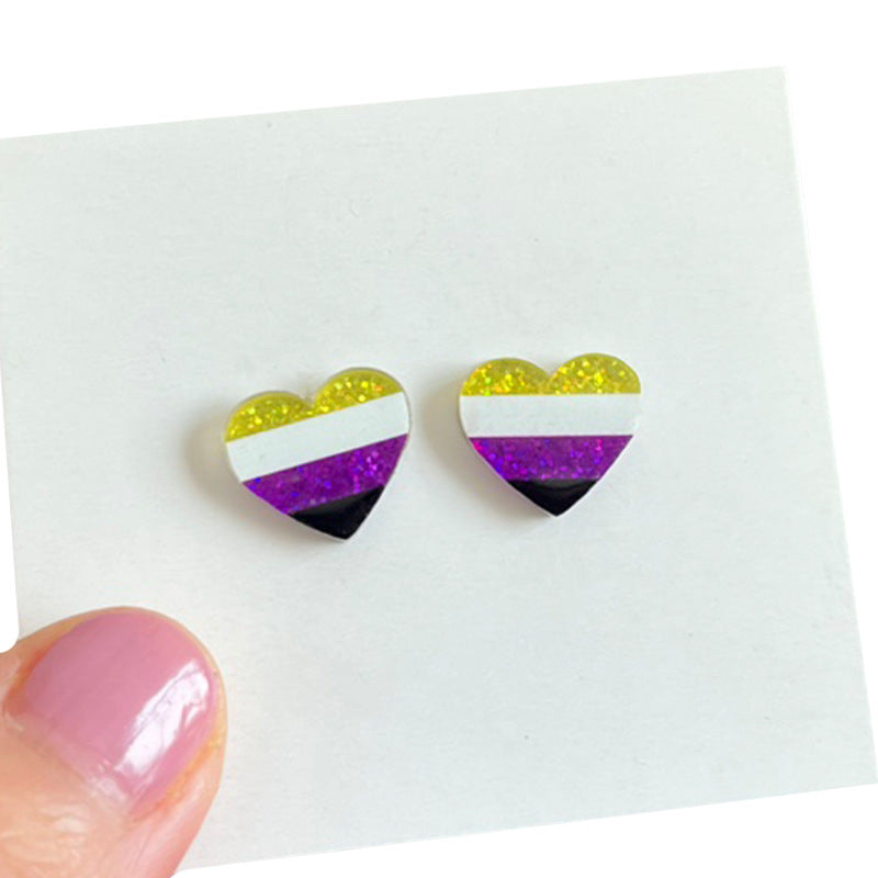 Wholesale  Rainbow Flag Earrings