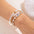 Wholesale 4pcs/set  Mother's Day Mama Soft Pottery Crystal Bracelet