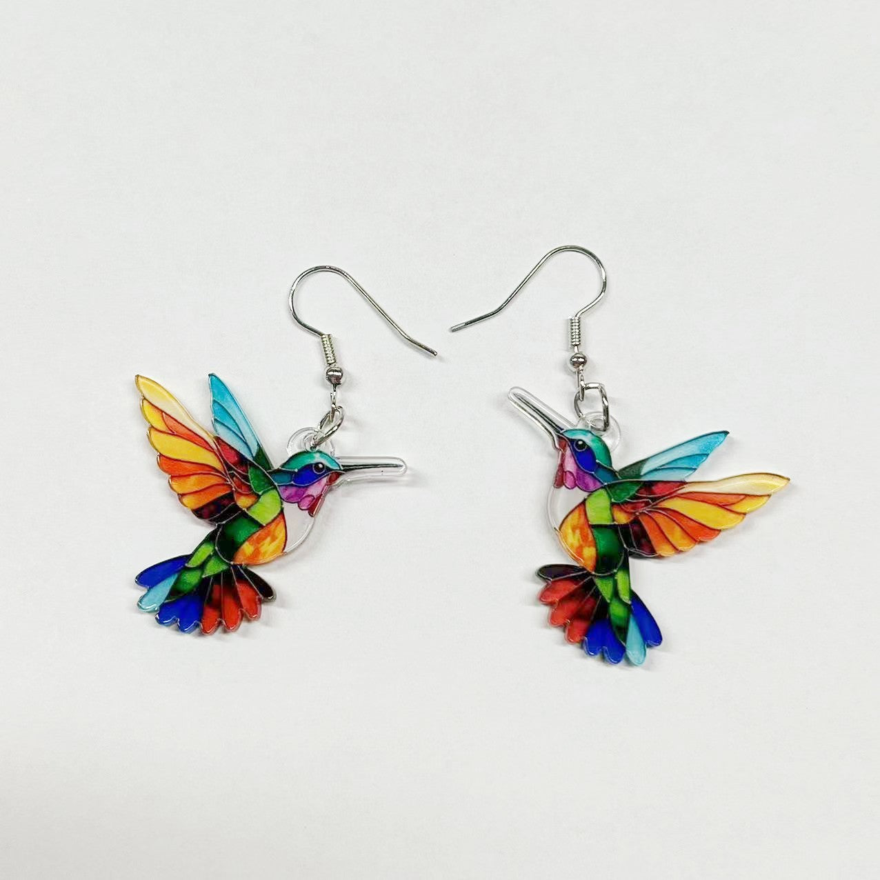 Wholesale  colorful bird acrylic earrings
