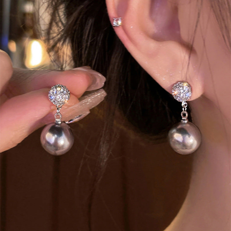 Wholesale 925 Silver Needle Design Acrylic Earrings