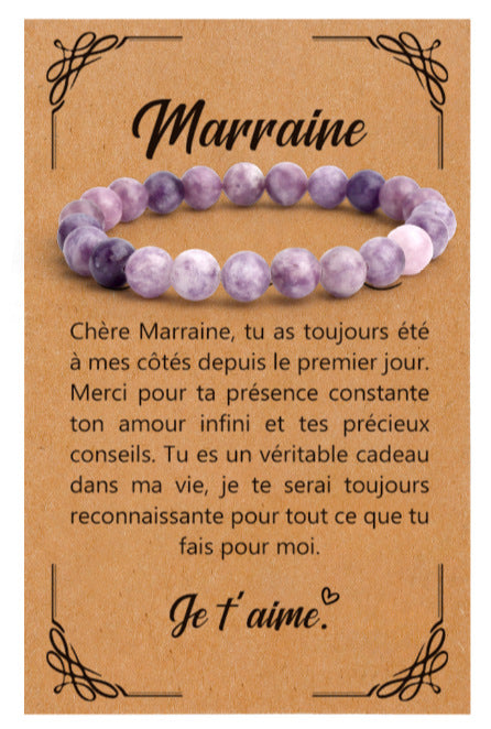 Wholesale Natural stone bracelet elastic rope beaded 8mm chalcedony agate hand-woven bracelet