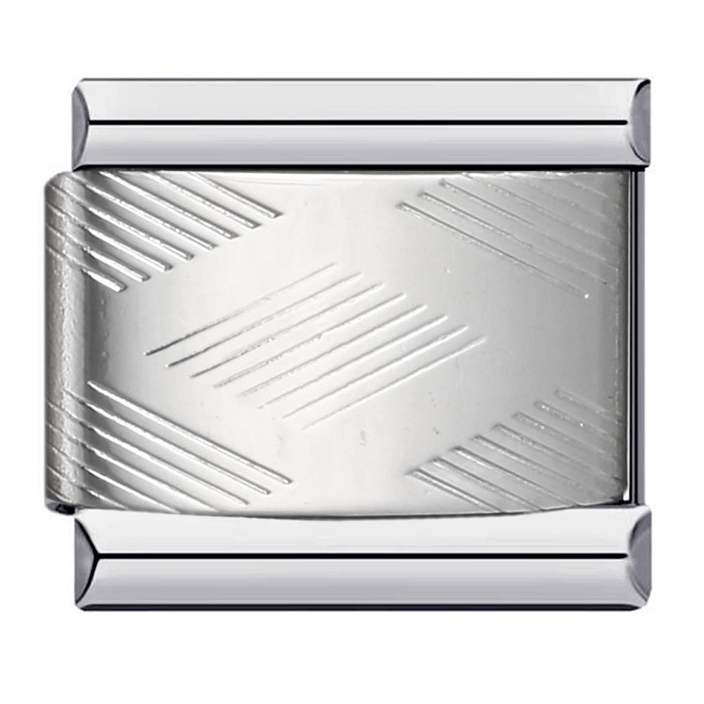 Wholesale Italian Charm Bracelet 9mm DIY Splicing Removable Stainless Steel Composable Bracelet ACC-BT-QiYing005