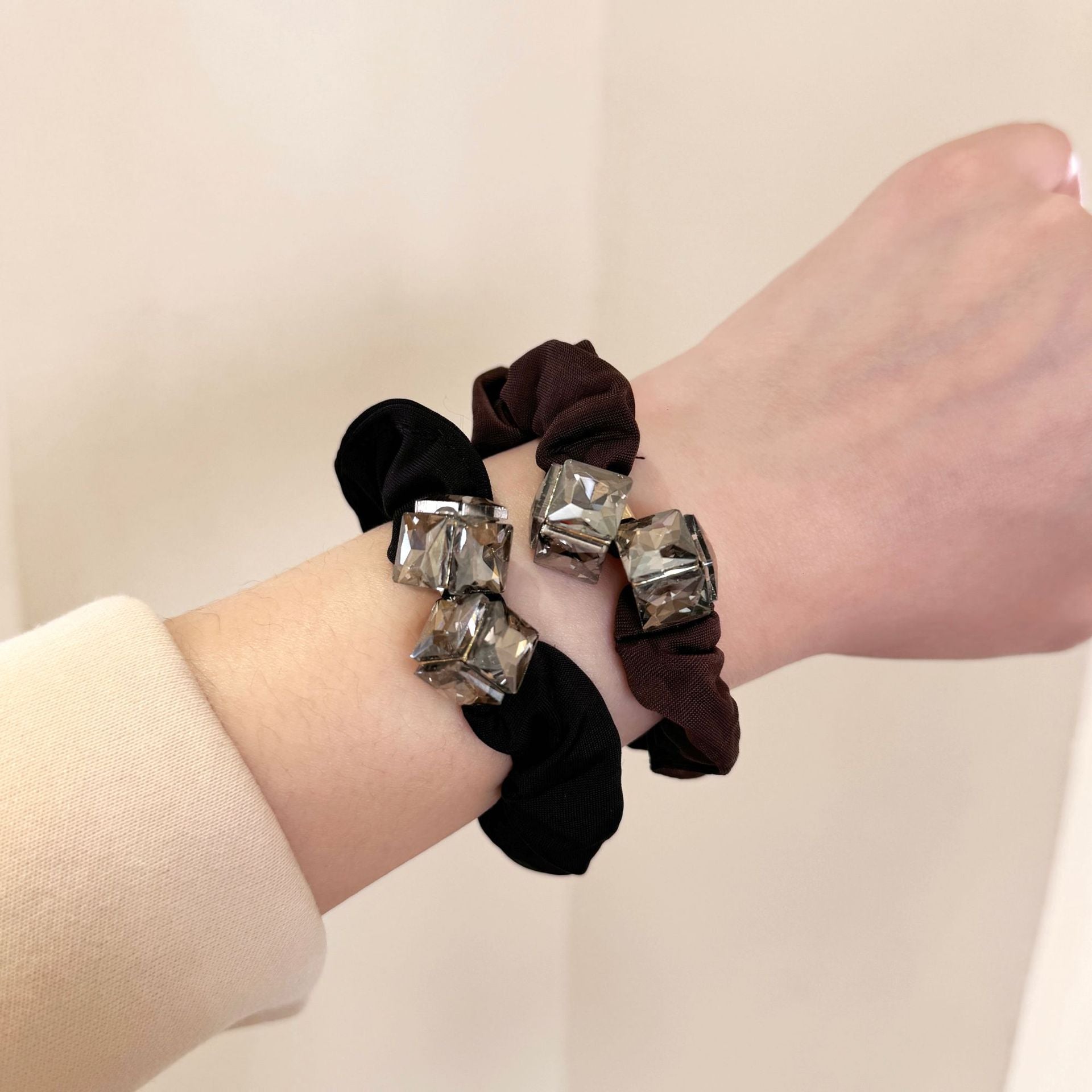 Wholesale Crystal Elastic Hair Ties Luxury Hair Accessories