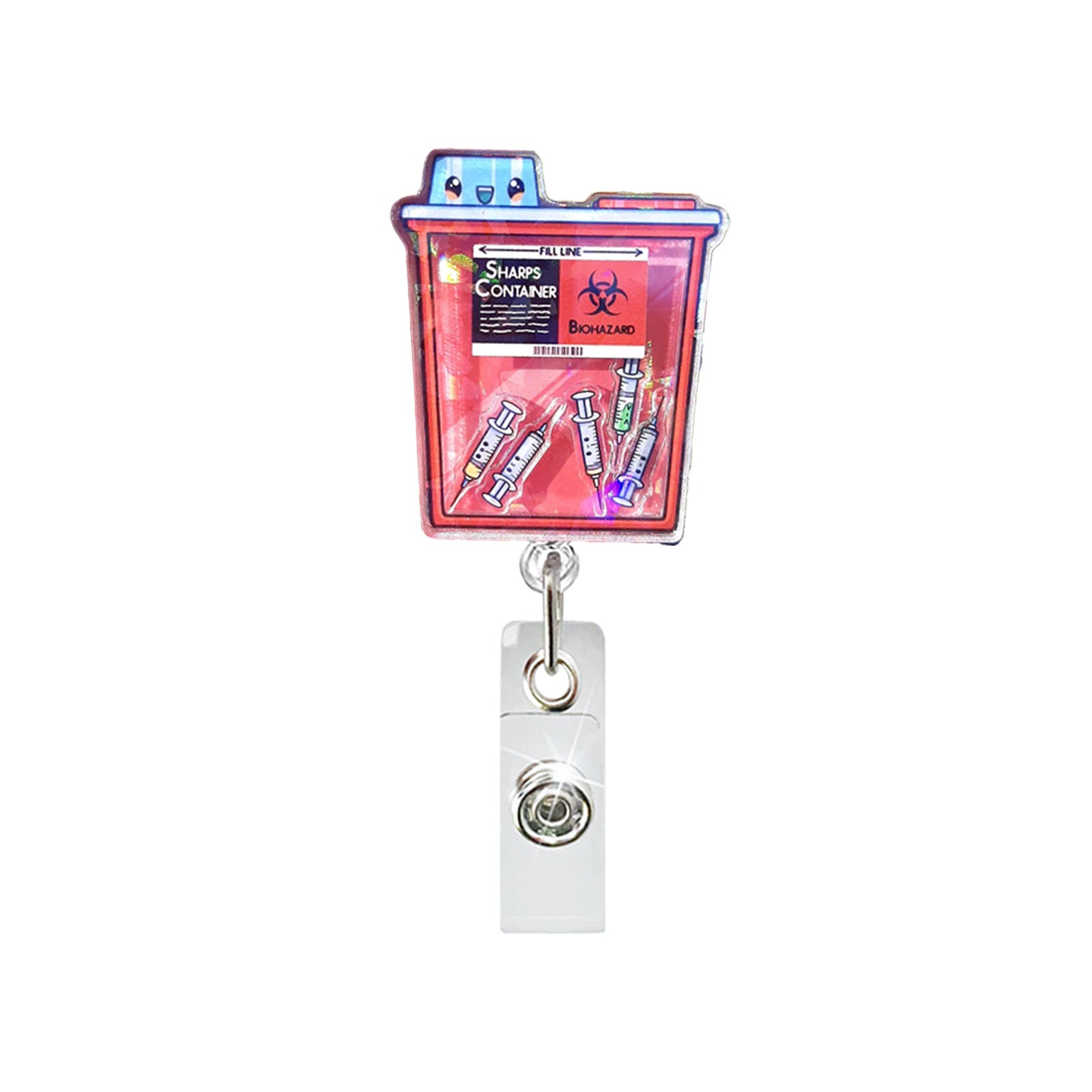 Wholesale Acrylic Medical-Themed Retractable Badge Reel for Medical Students Fashion Accessory
