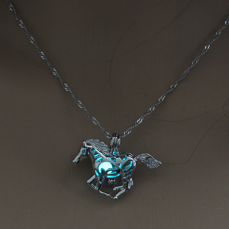 Wholesale Luminous Hollow Halloween Alloy Necklaces ACC-NE-NuoM001