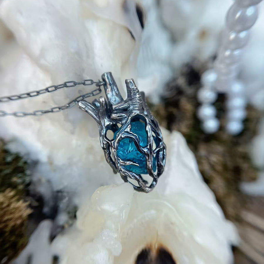 Wholesale  Halloween Witch Heart Clavicle Chain Necklace