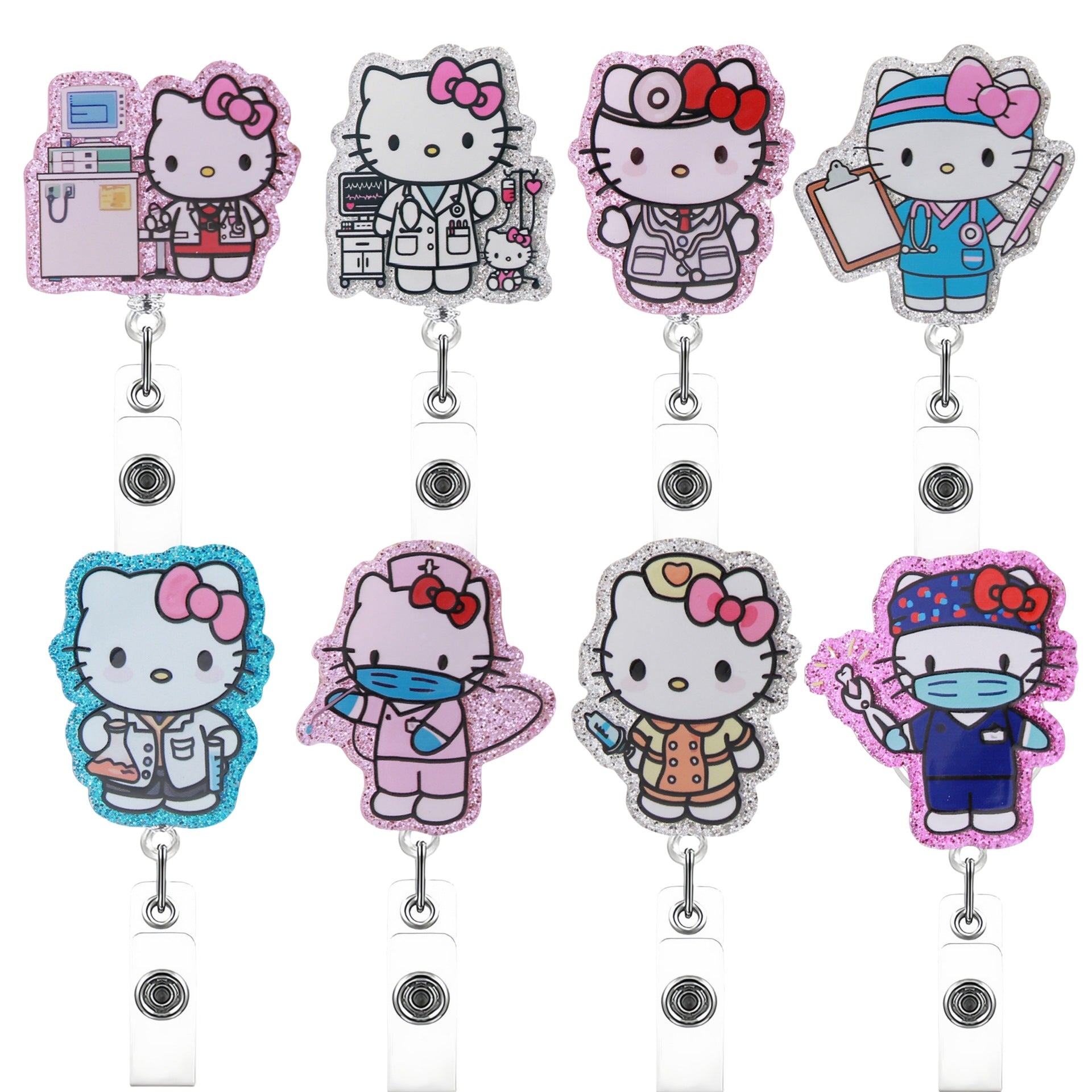 Wholesale Cute Cartoon Cat Badge Reels Keychains ACCVIP