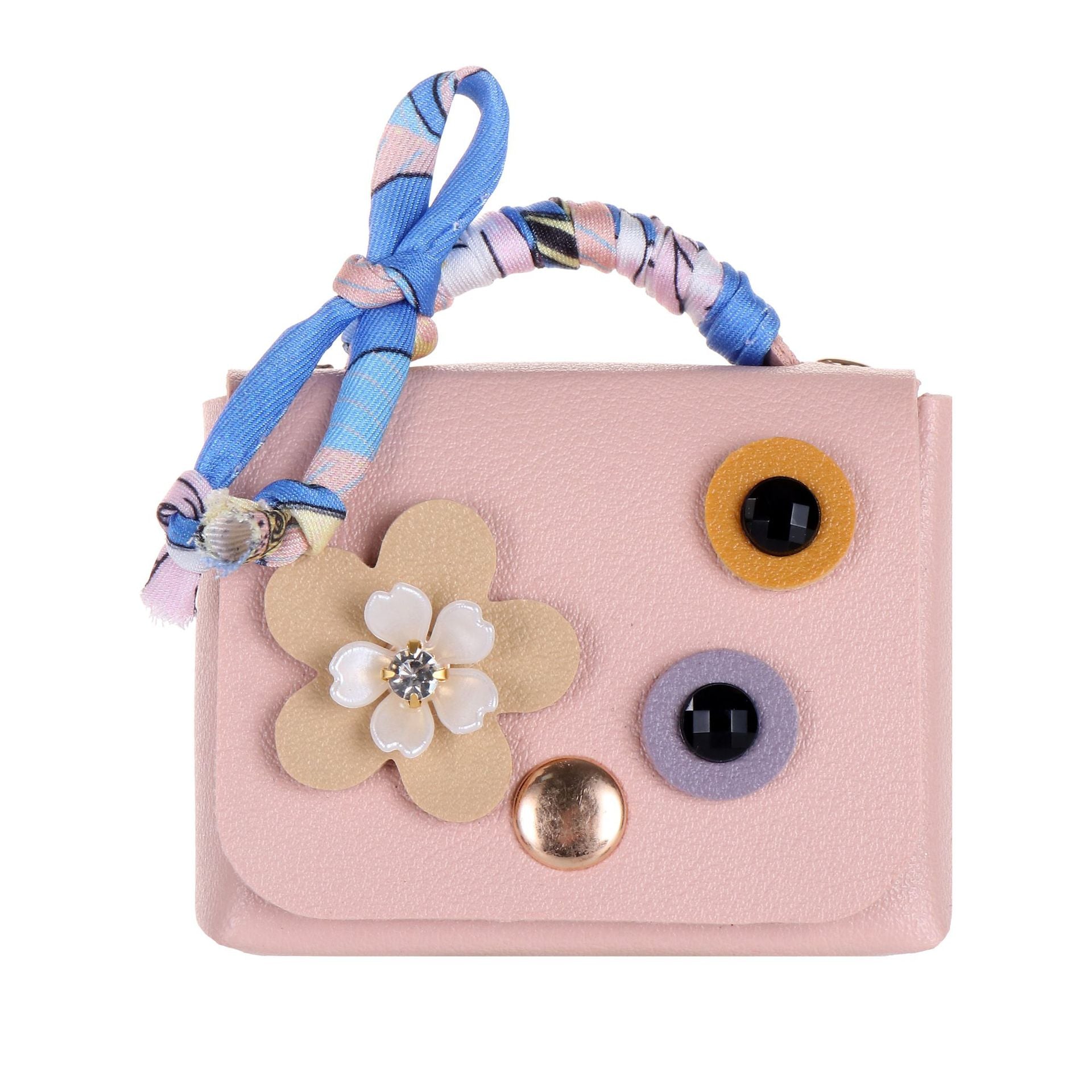 Wholesale Korean Chic Leather Bag Keychain Earphone Case Wedding Gift