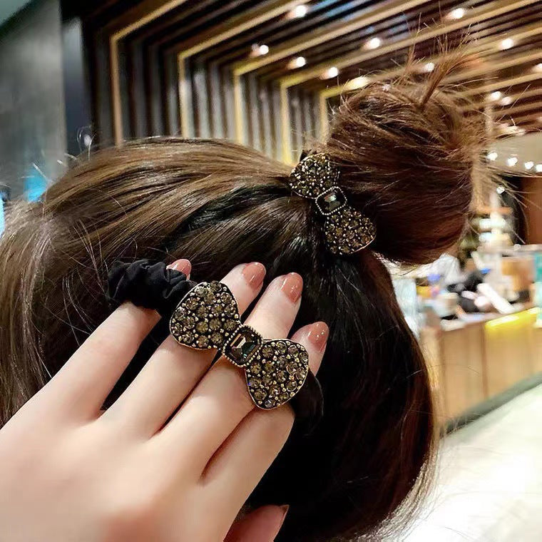 Wholesale Fashionable Elastic Hair Bands Diamond Encrusted Hair Bands