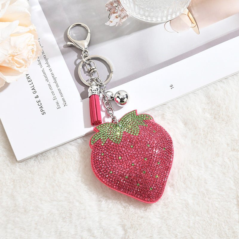 Wholesale Creative Tassel Strawberry Fruit Bag Charm for Women