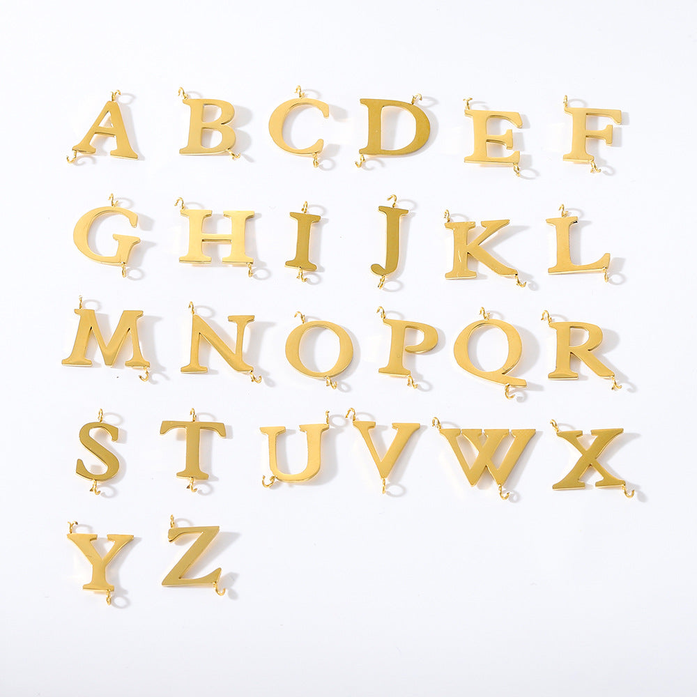 Wholesale Stainless Steel 26 Letter Pendant