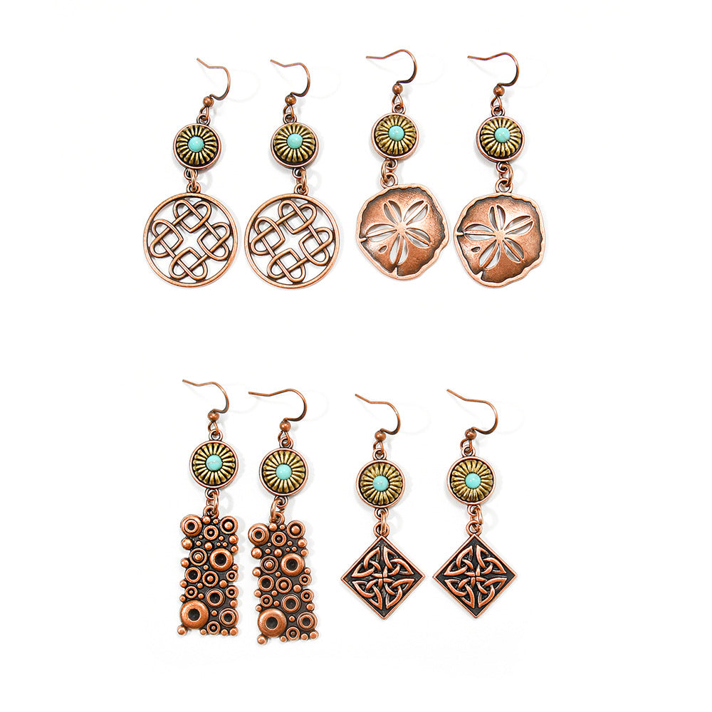 Wholesale Bohemian Geometric Earrings Fashion Accessory Boutique Resale