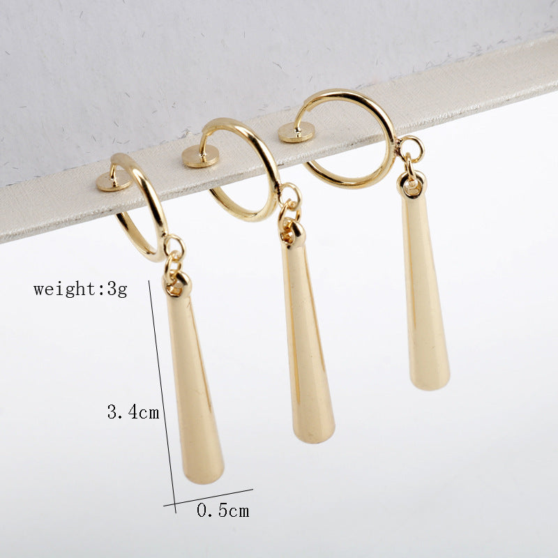Wholesale Anime Gold Earrings