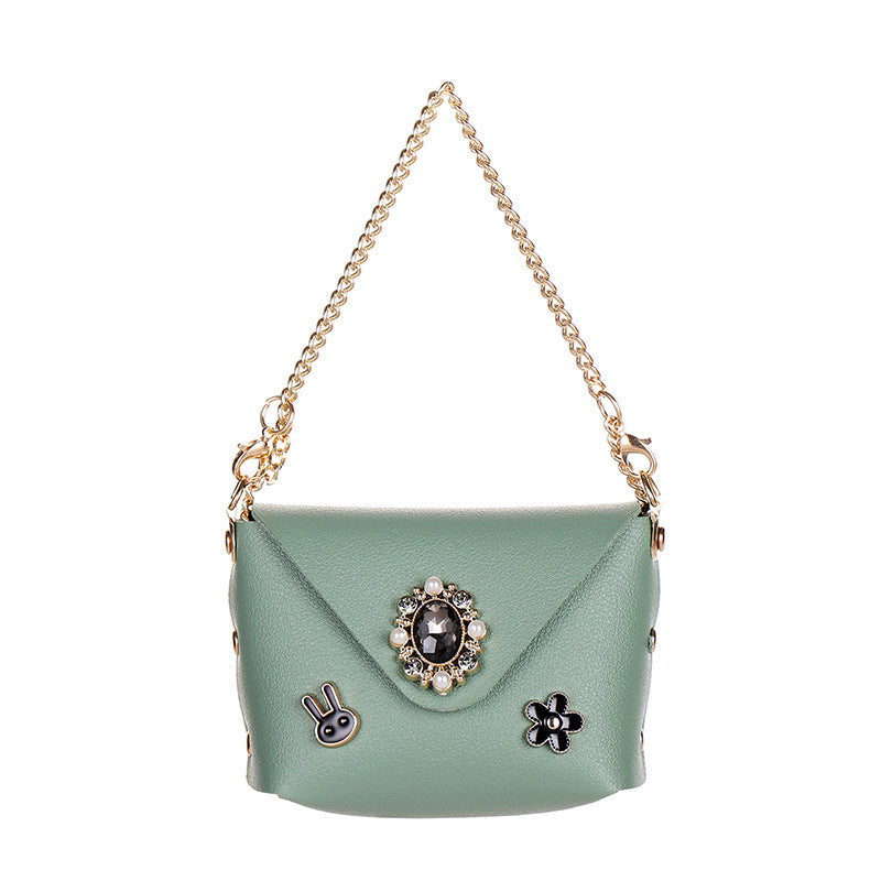 Wholesale Urban Simplicity Faux Leather Chain Bag Two Way Handbag And Crossbody Coin Purse Earphone Case Modern Fashion Accessory